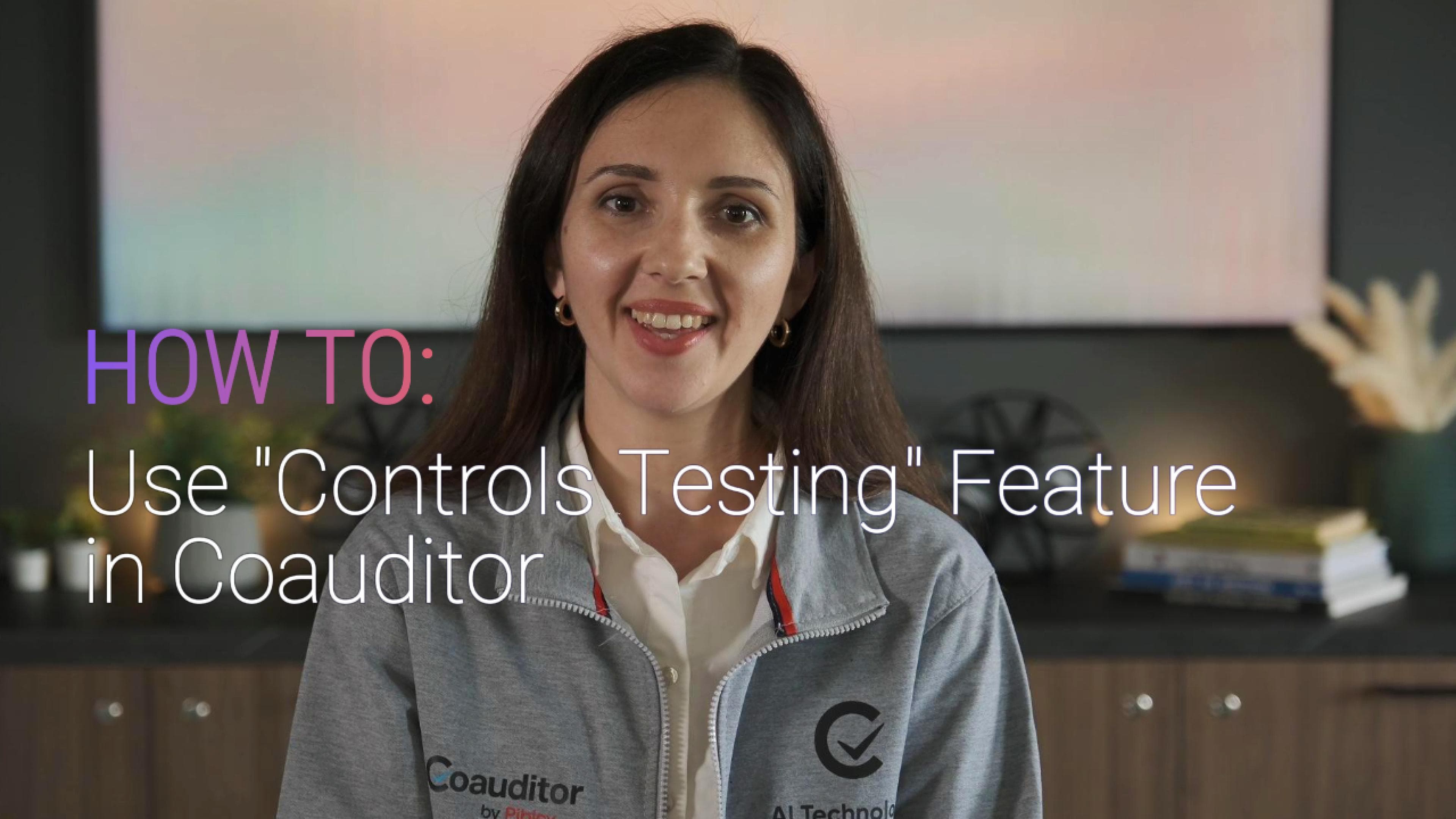 How to Use Controls Testing Feature in CoAuditor