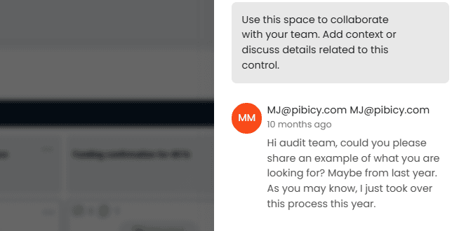 In-App Communication & Client Comment Exchange